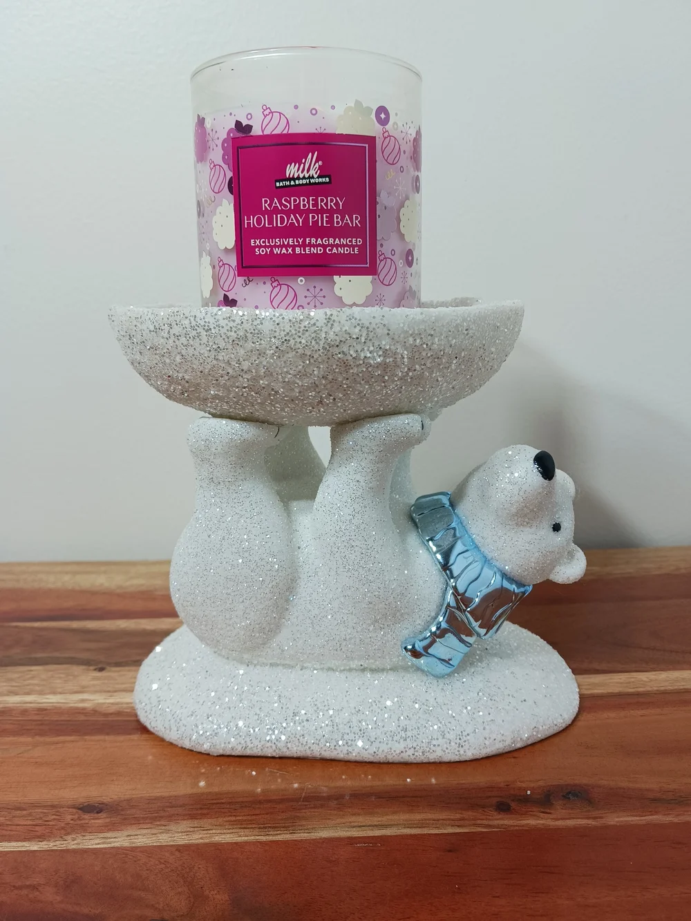 Bath & Body Works Polar Bear Candle Holder (CANDLE NOT INCLUDED)